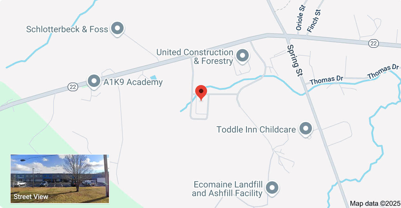 A map of the local area surrounding Botto's Bakery